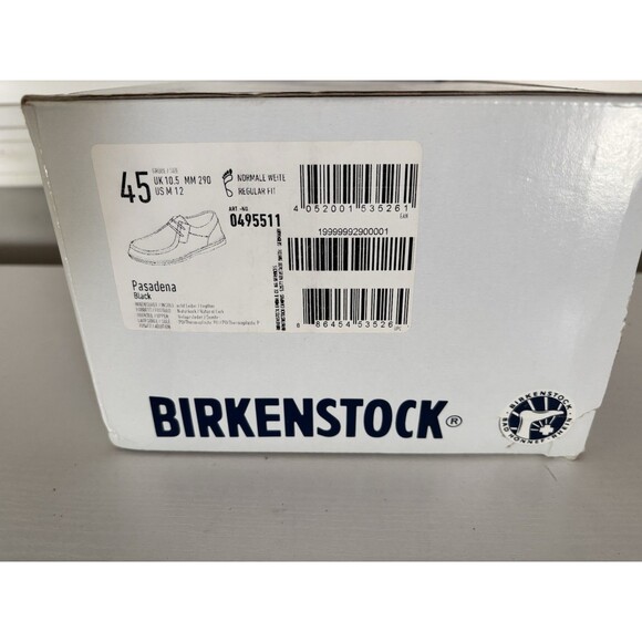 Birkenstock Pasadena III Suede Leather Black Moc-Toe Shoe Men’s 12 /EU 45 - Picture 10 of 10